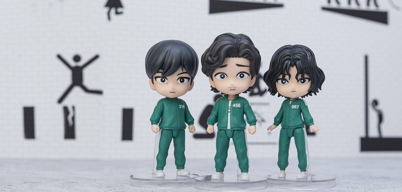 SQUID GAME イカゲーム フィギュア Figuarts mini (フィギュアーツミニ) ソン・ギフン カン・セビョク チョ・サンウ