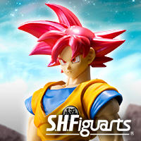 [ドラゴンボール]「スーパーサイヤ人ゴッド孫悟空」がS.H.Figuartsに登場！5/19より魂ウェブ商店にて受注開始！