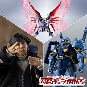 TOPICS 【魂ウェブ商店】岸辺露伴、デスティニーガンダム専用 光の翼＆エフェクトセット、ハイザック（地球連邦軍仕様）が5月23日16時受注開始！