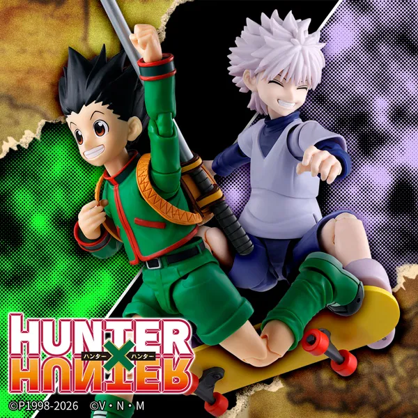 特設サイト 【HUNTER×HUNTER】「ゴン」と「キルア」専用「 オプションパーツセット」がS.H.Figuartsに登場！