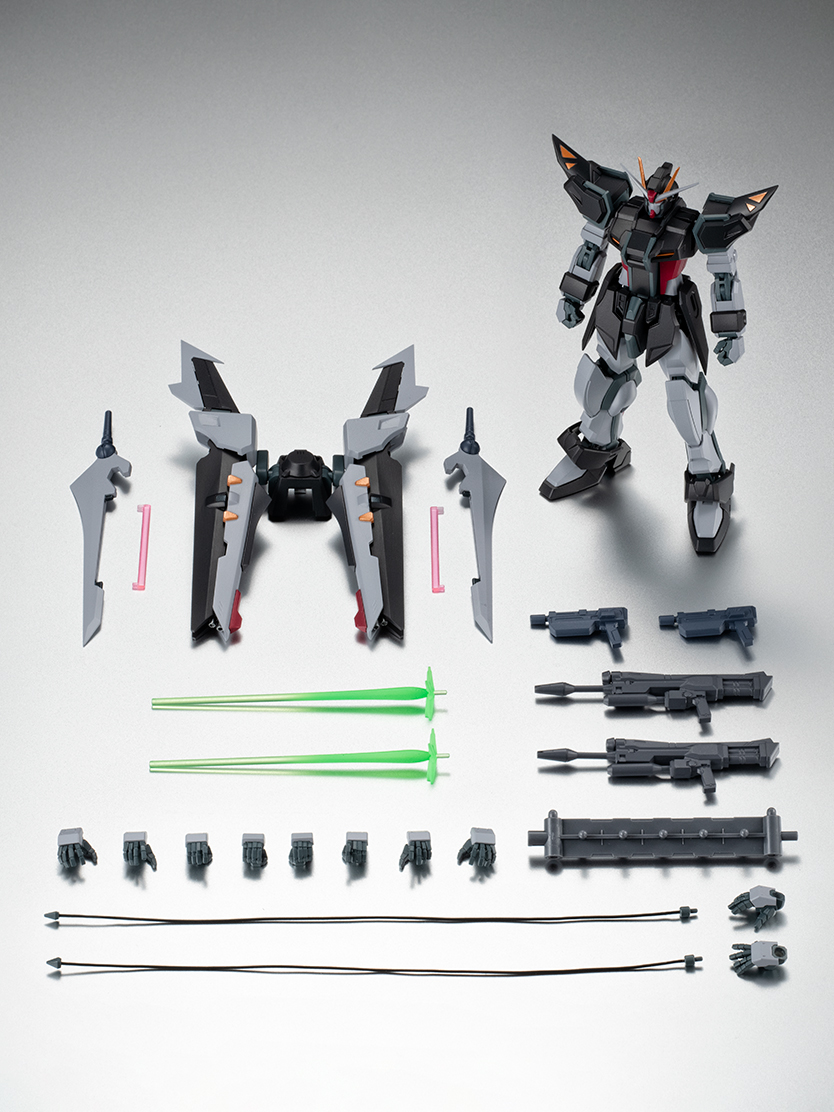 機動戦士ガンダムSEED C.E.73 -STARGAZER- フィギュア ROBOT魂 ＜SIDE MS＞ GAT-X105E＋AQM/E-X09S ストライクノワールガンダム ver. A.N.I.M.E.