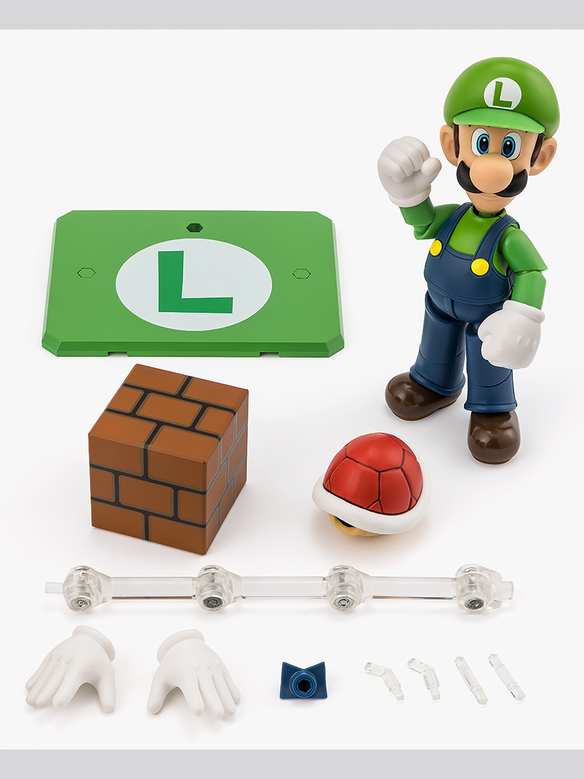 スーパーマリオ フィギュア S.H.Figuarts ルイージ (SUPER MARIO)