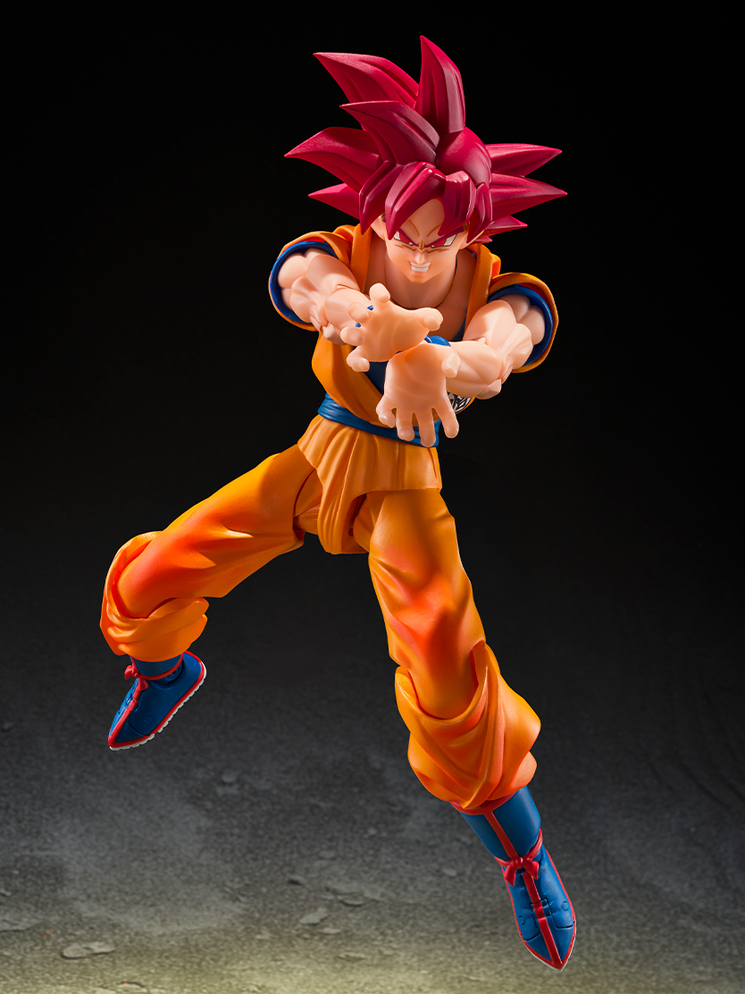 ドラゴンボール超 フィギュア S.H.Figuarts 超サイヤ人ゴッド孫悟空〈神の気を纏いし姿〉