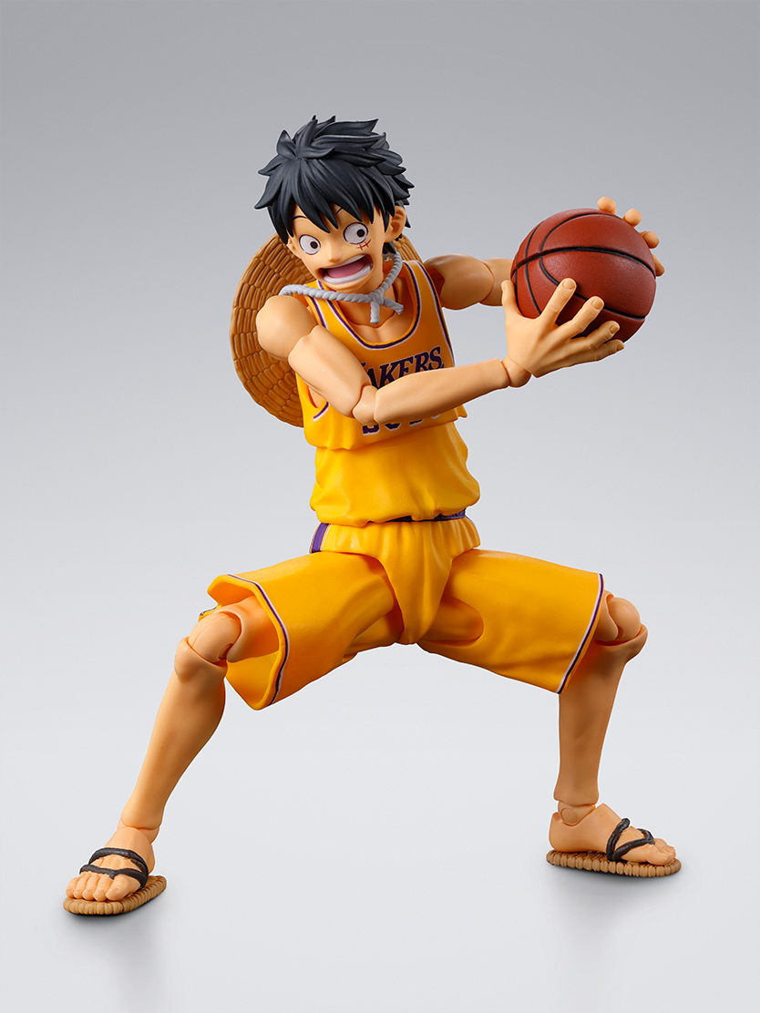 ワンピース フィギュア S.H.Figuarts ONE PIECE×NBA モンキー・D・ルフィ -LOS ANGELES LAKERS ver.-