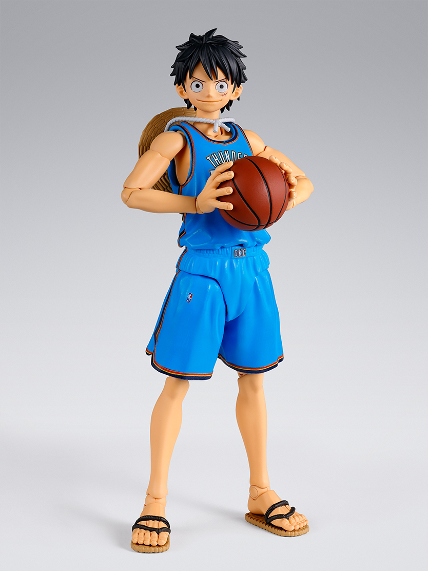 ワンピースフィギュア S.H.Figuarts ONE PIECE×NBA モンキー・D・ルフィ -OKLAHOMA CITY THUNDER ver.-