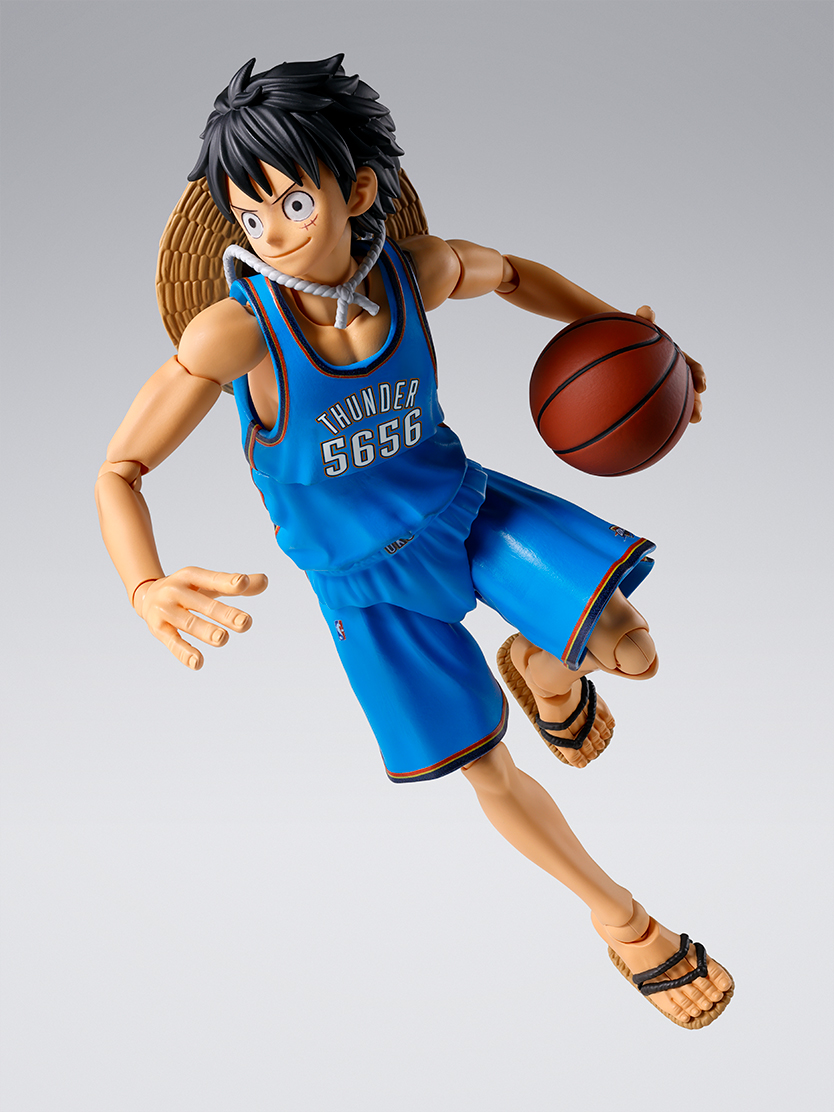 ワンピースフィギュア S.H.Figuarts ONE PIECE×NBA モンキー・D・ルフィ -OKLAHOMA CITY THUNDER ver.-