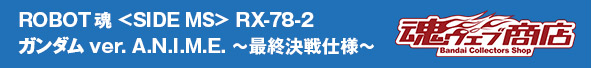 ROBOT魂 〈SIDE MS〉 RX-78-2 ガンダム ver. A.N.I.M.E. ～最終決戦仕様～