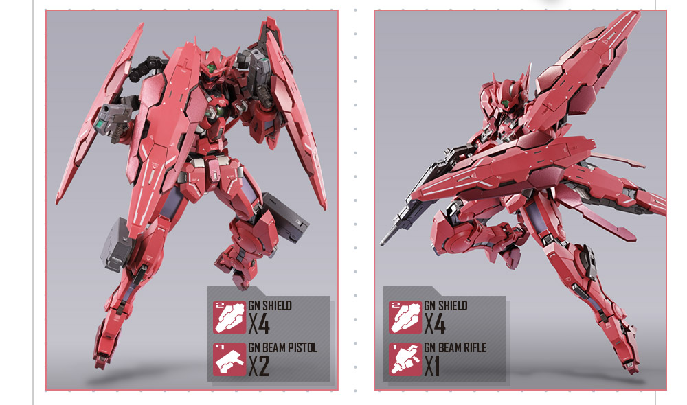 METAL BUILD
ガンダムアストレア TYPE-F (GN HEAVY WEAPON SET)